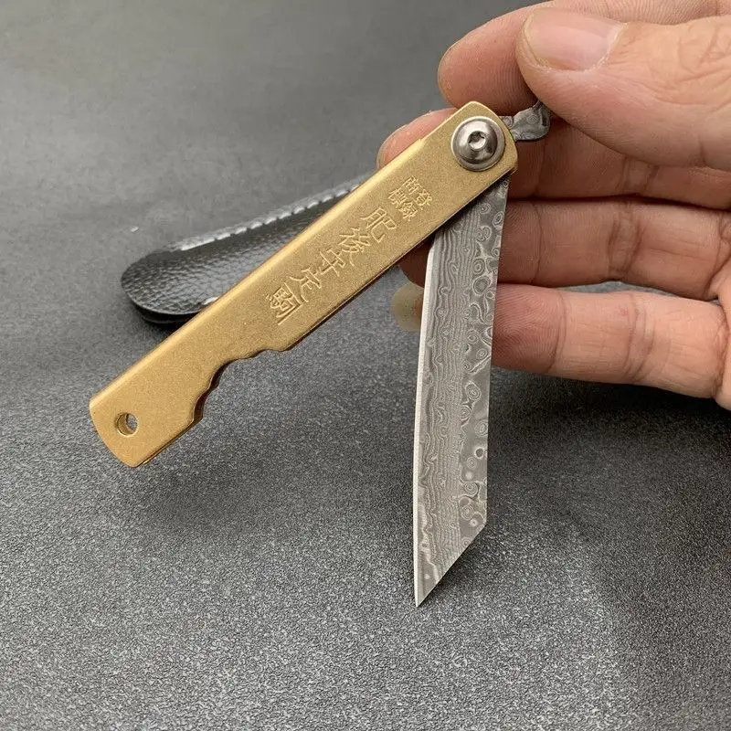 Woodworking In Japanese - Higonokami pisau lipat saku Mini Jepang