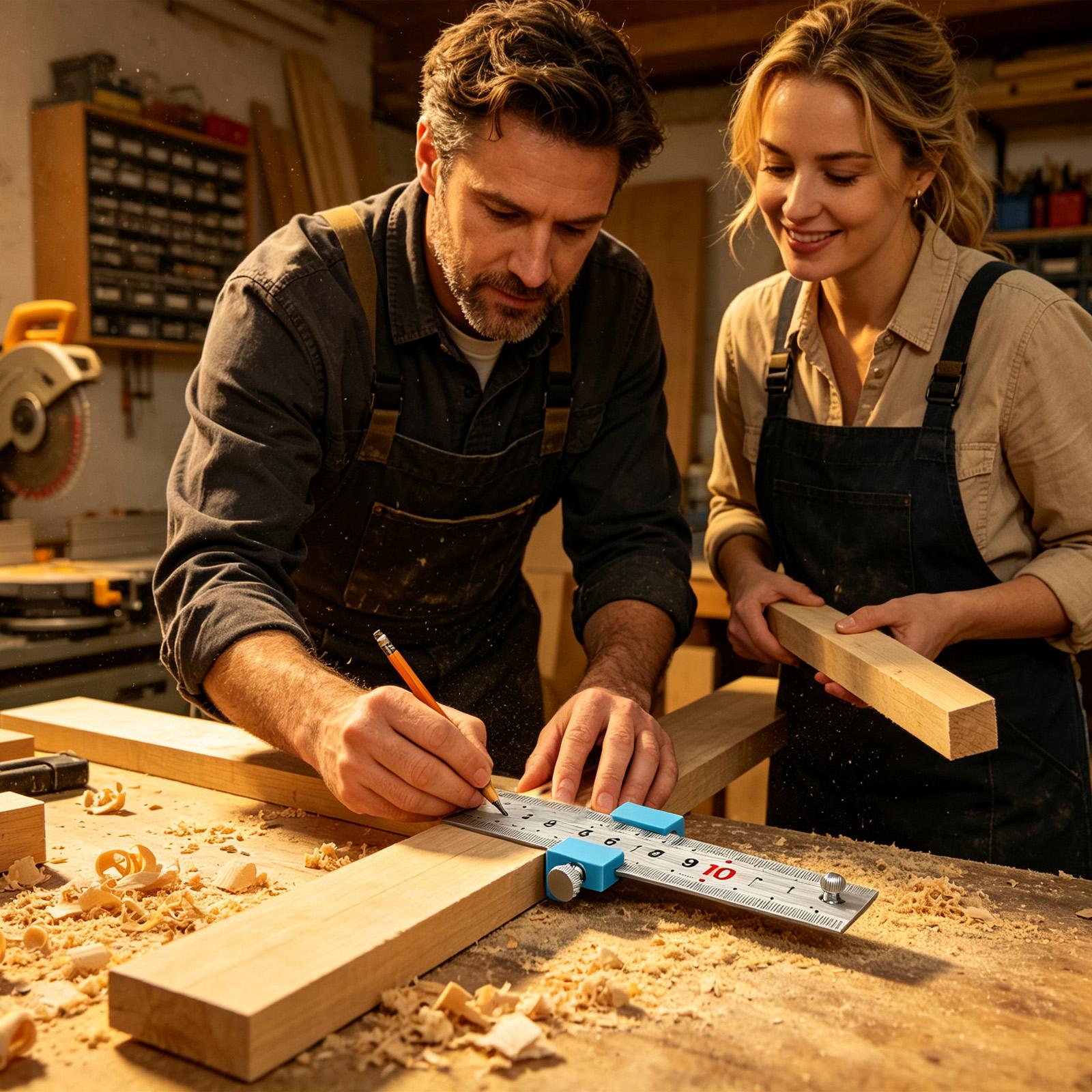Woodworking Workshop - Alat Pertukangan Kayu, Penggaris Pertukangan, Alat