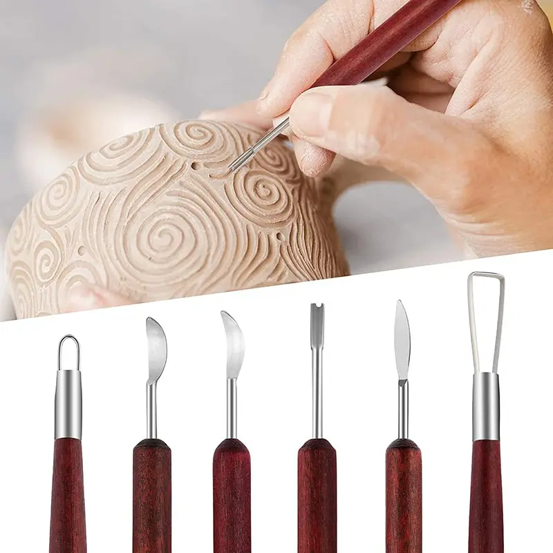Perangkat Alat Tembikar Kayu 6 - Wood Chisel Set ulasan dan harga