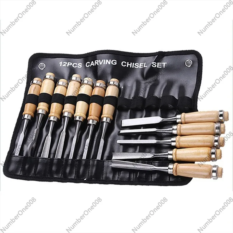 12PCS Set Alat Ukir Kayu Profe - Wood Chisel Set ulasan dan harga