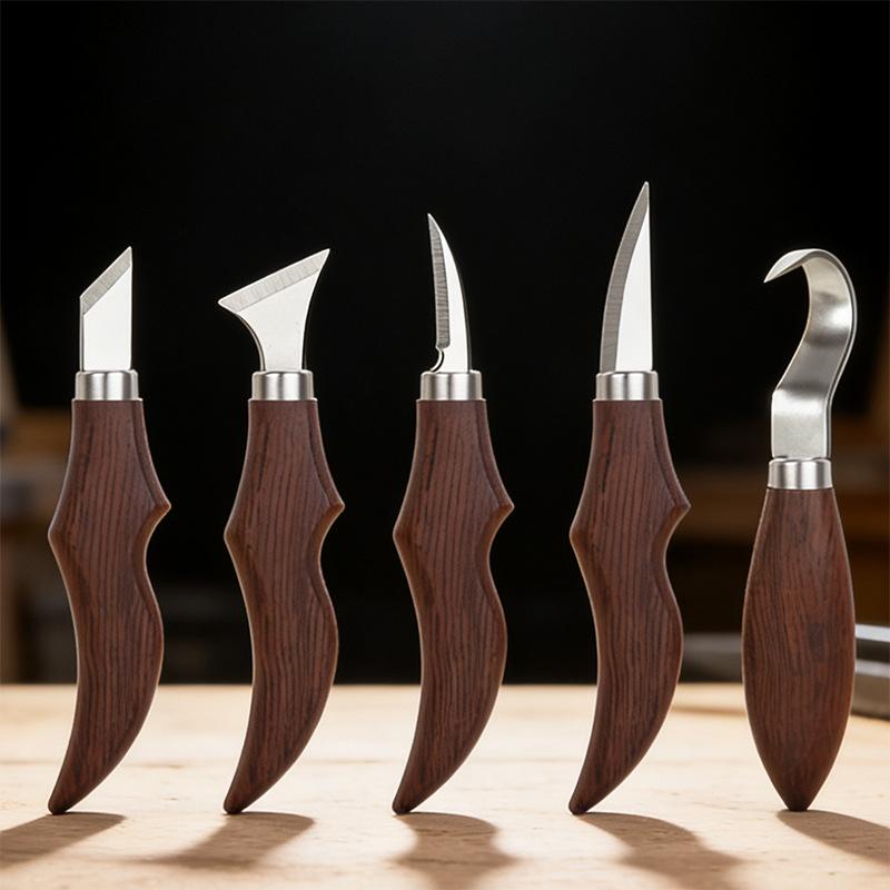 5 Buah Set Pisau Ukir Kayu Den - Wood Chisel Set ulasan dan harga