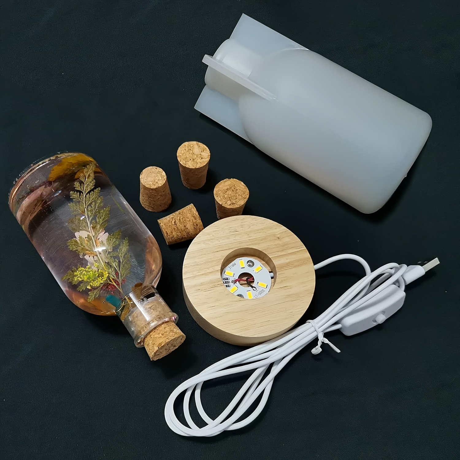 Set Cetakan Resin Lampu Botol  - Woodworking Resin ulasan dan harga