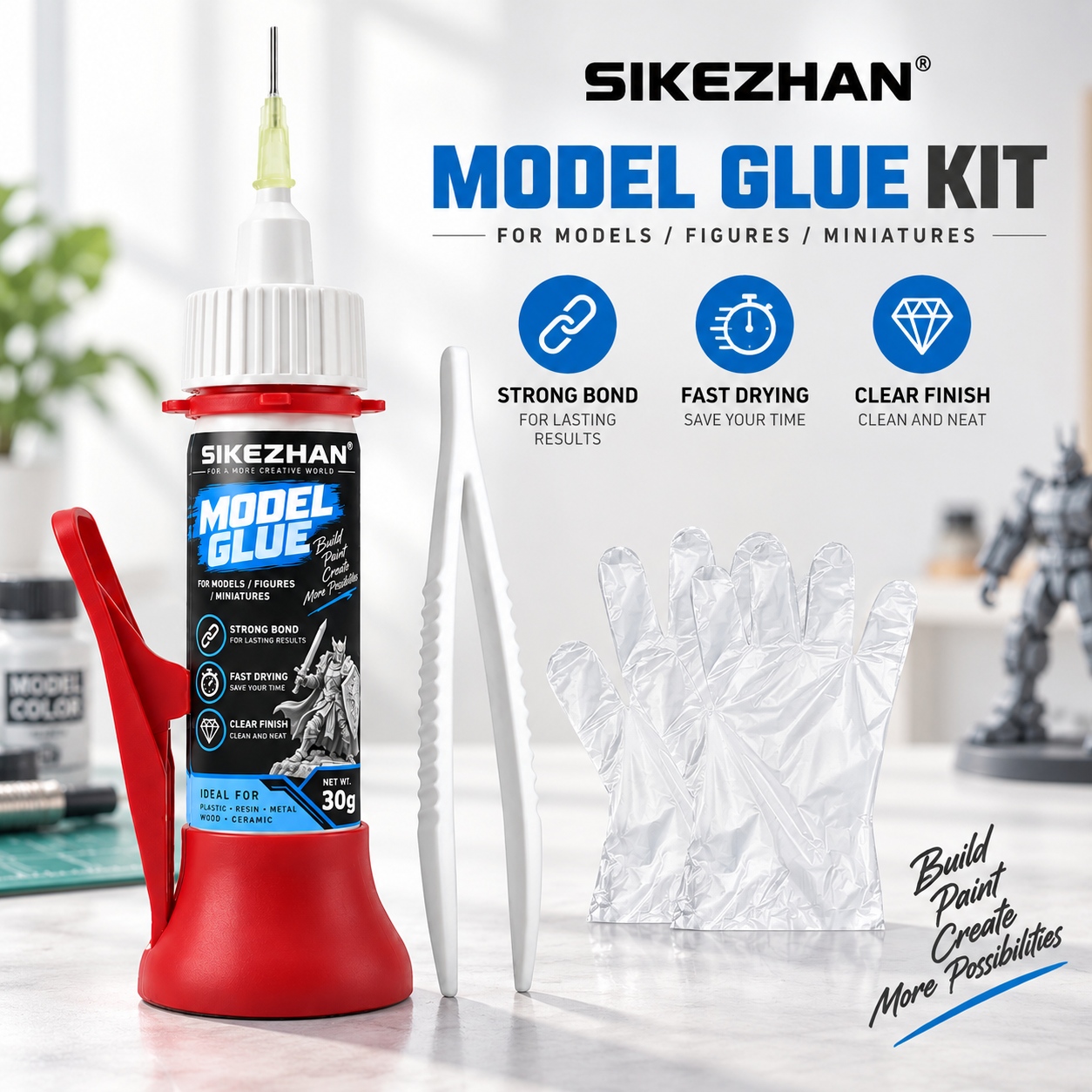 Lem Model SIKEZHAN 30g, Kit Pe - Woodworking Glue ulasan dan harga